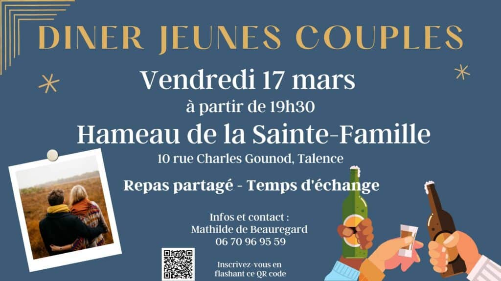 Diner jeunes couples 17 mars