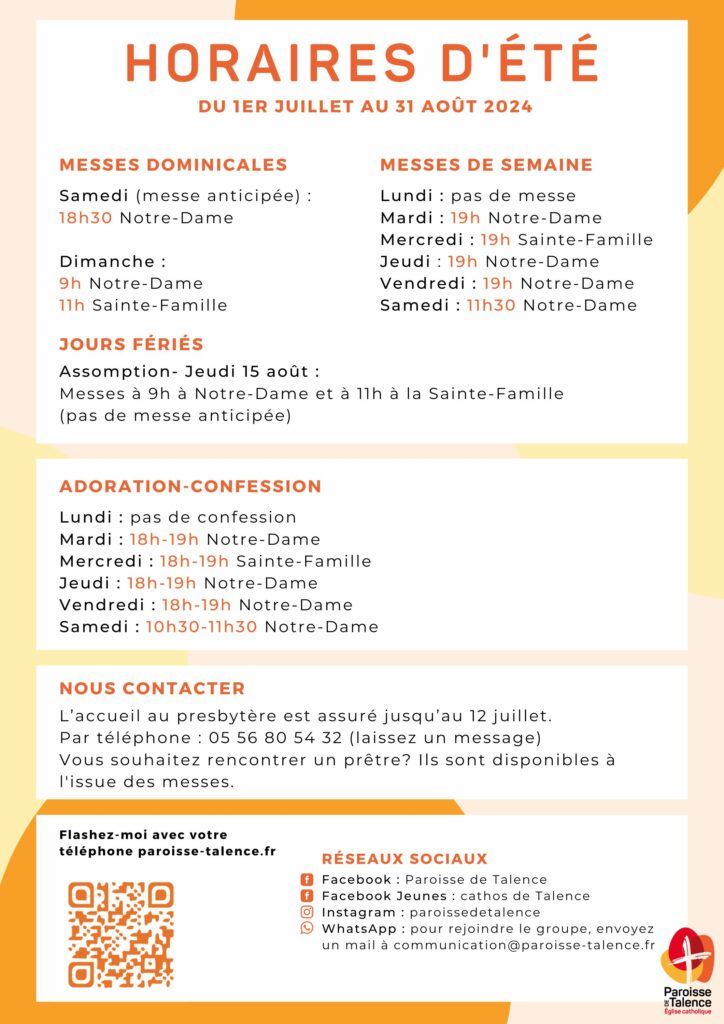 Horaires dete