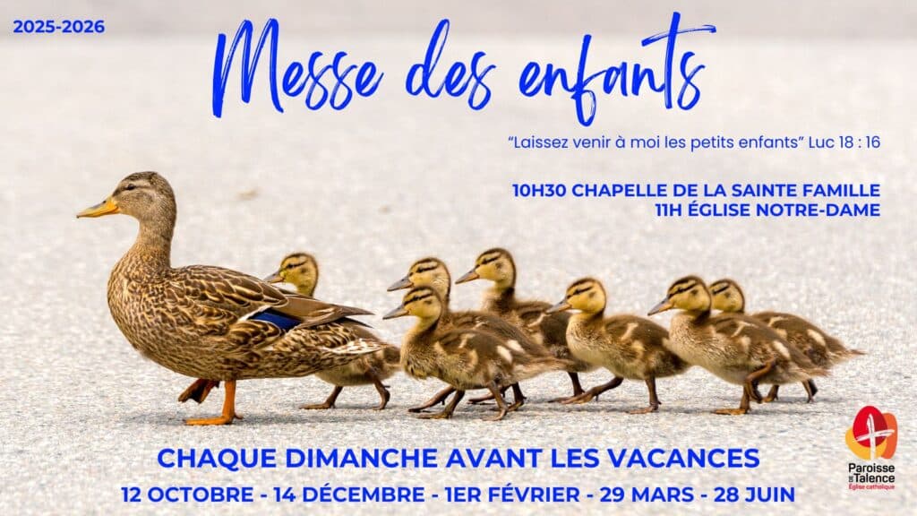 messe enfants bandeau dates 2025 2026