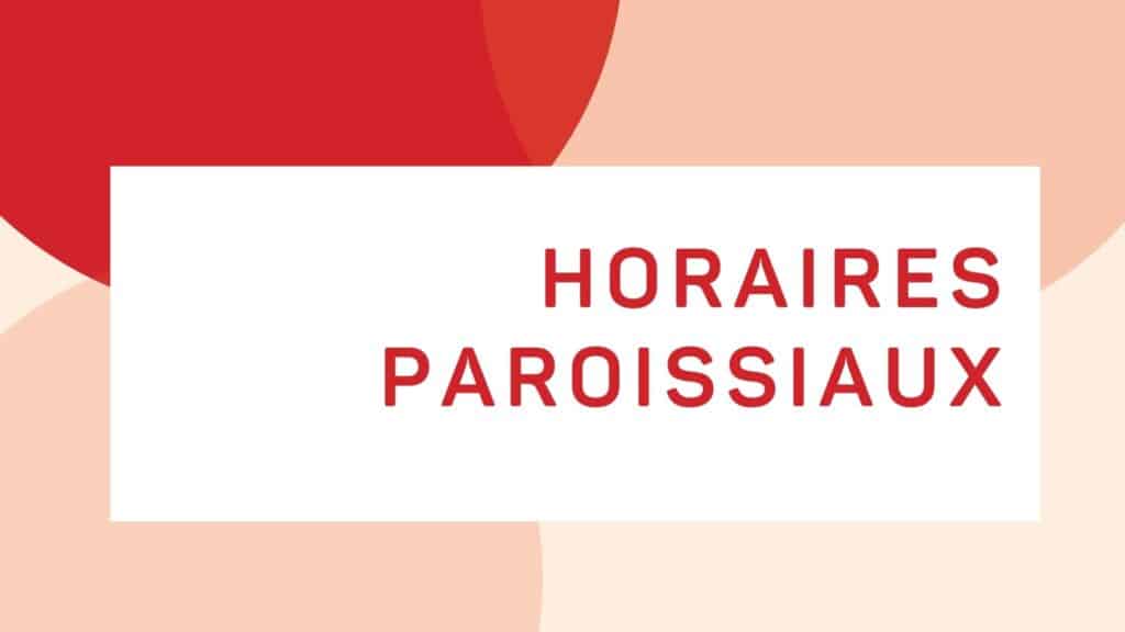horaire site 2025