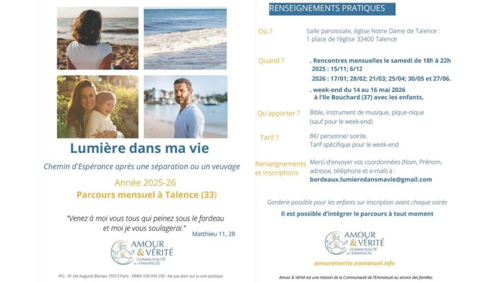 lumiere dans ma vie programme